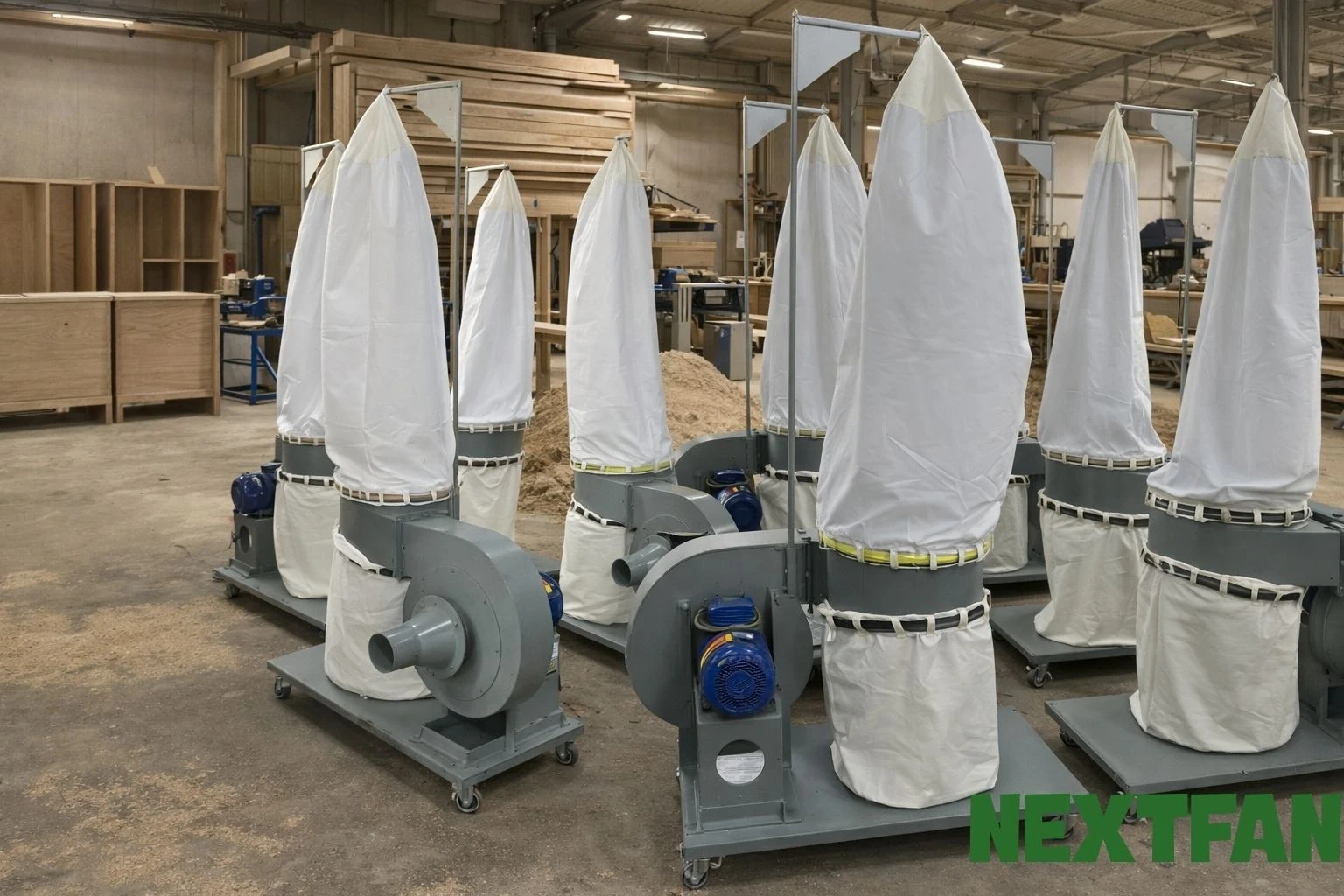 Quạt Hút Bụi Công Nghiệp NEXTFAN – Hút Mạnh, Chạy Bền, Tối Ưu Hệ Thống Nhà Xưởng