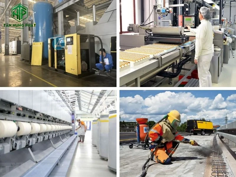 Vì sao doanh nghiệp nên chọn máy nén khí trục vít Tân Hưng Phát cho sản xuất lâu dài?