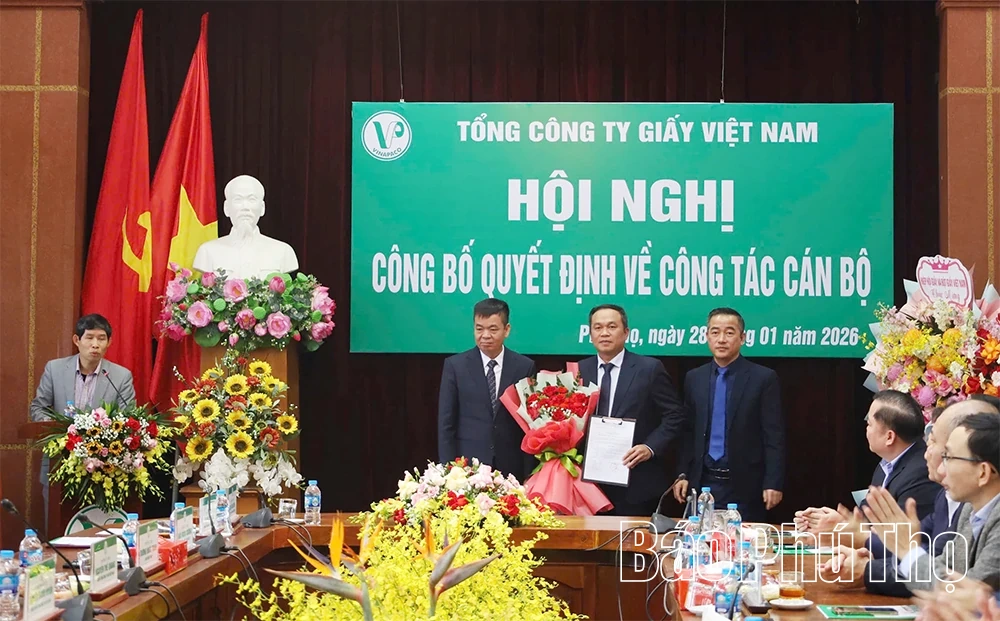 Công bố quyết định bổ nhiệm Tổng Giám đốc Tổng Công ty Giấy Việt Nam