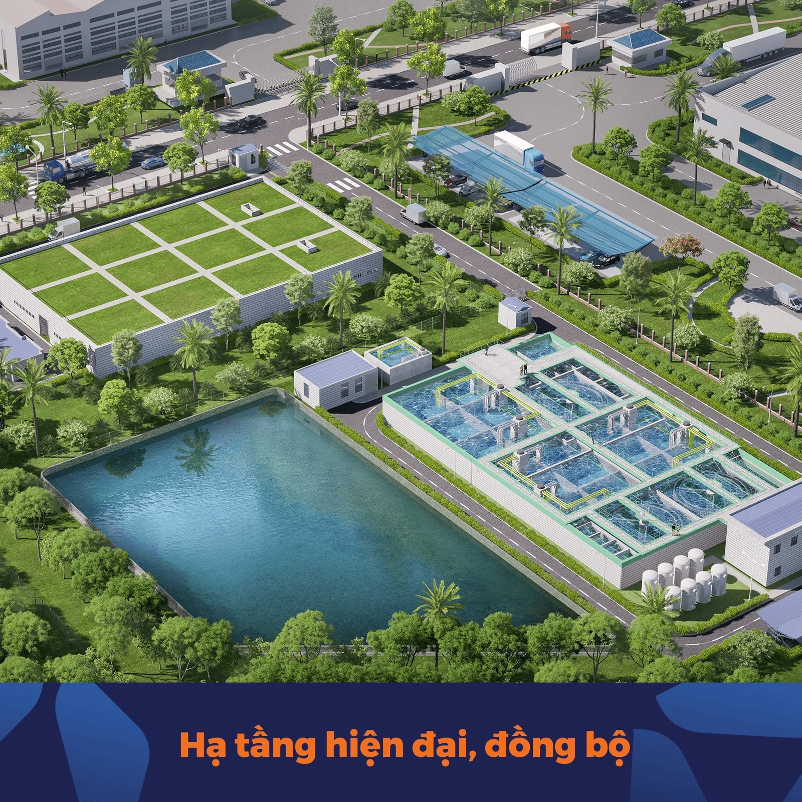 Giải mã sức hút KCN Tây Bắc Hồ Xá: Hạ tầng hiện đại, đồng bộ, chi phí vận hành tối ưu cho nhà sản xuất