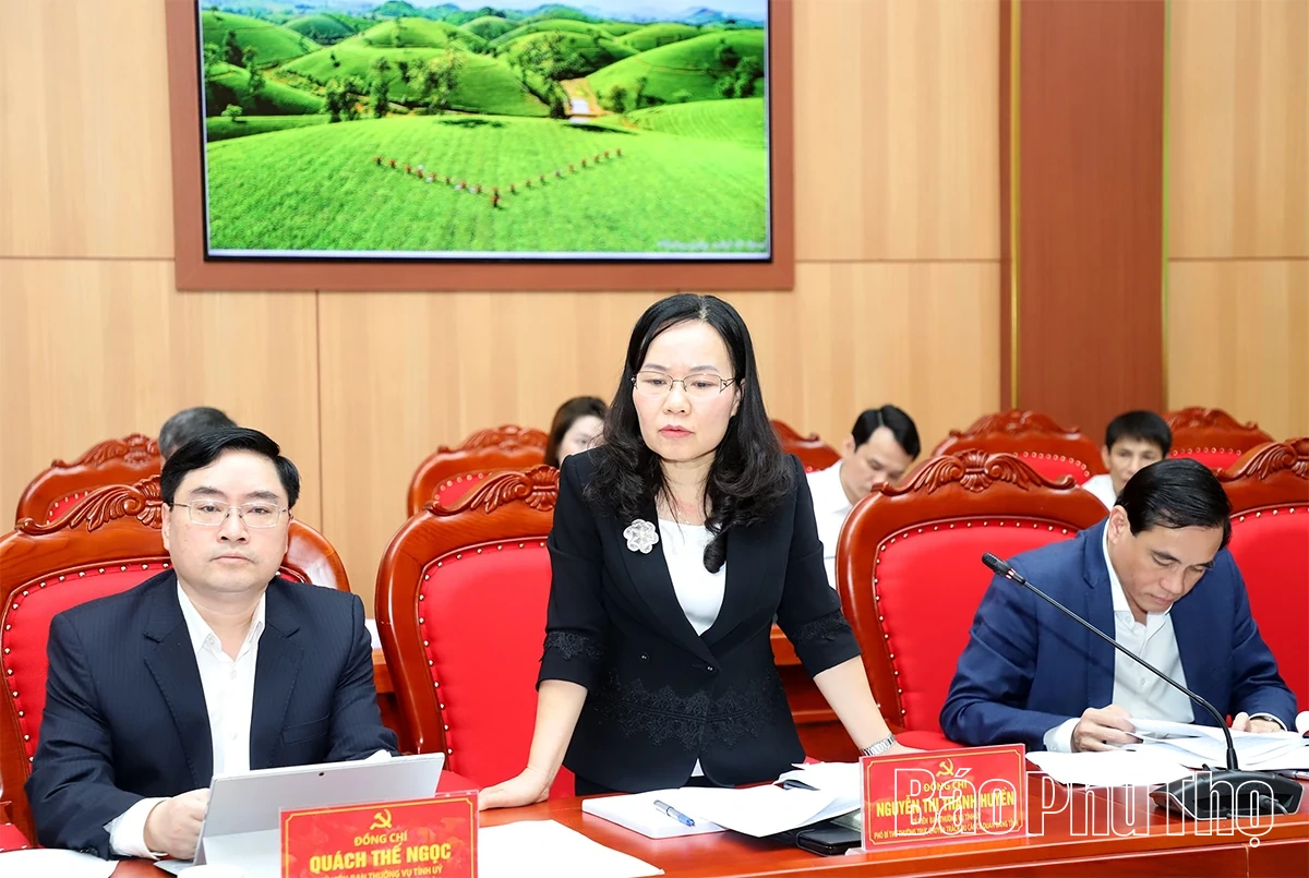 Ban Thường vụ Tỉnh ủy cho ý kiến về các đề án phát triển kinh tế