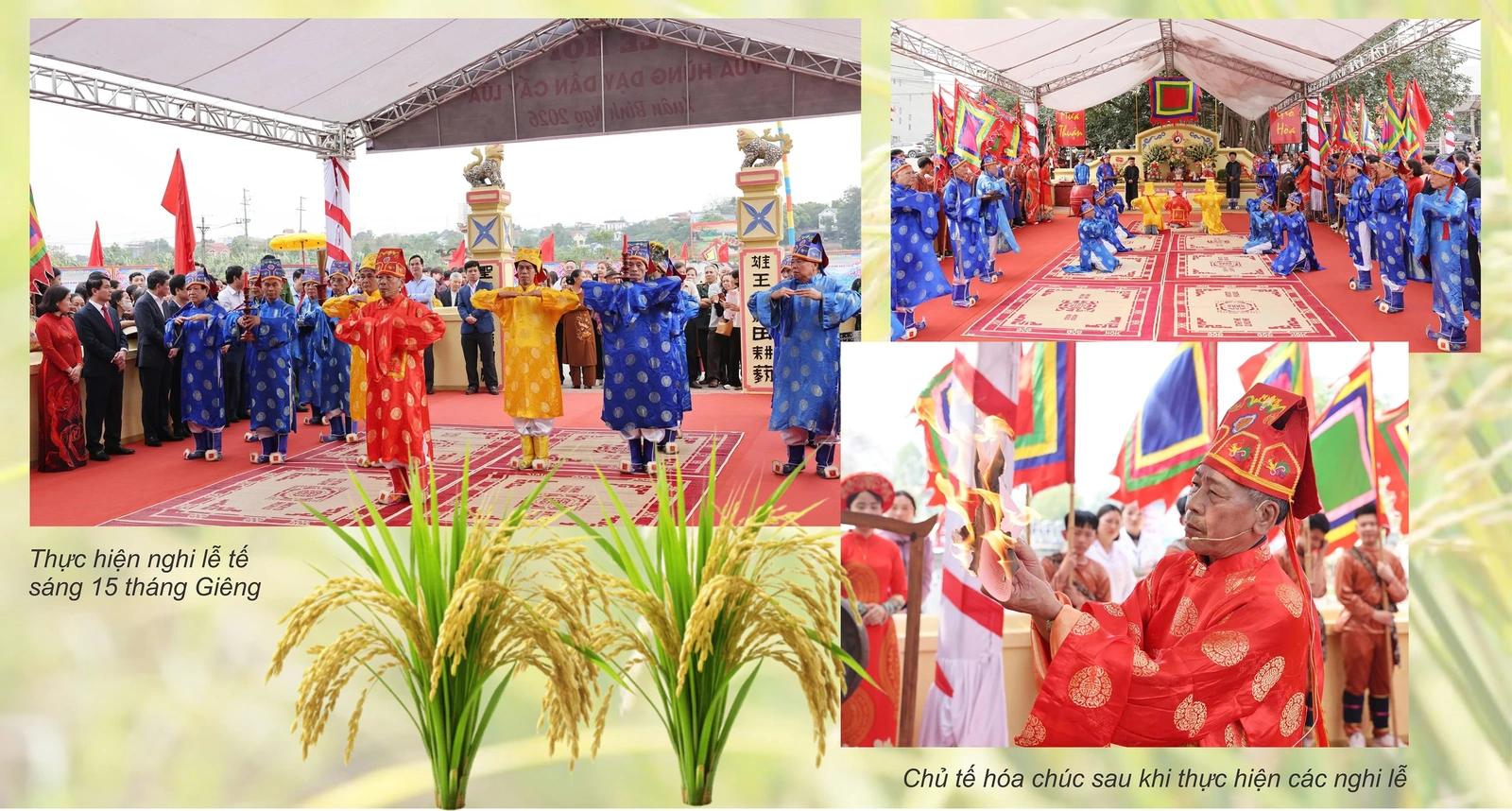 Lễ hội Vua Hùng dạy dân cấy lúa - Khai sáng nghề nông