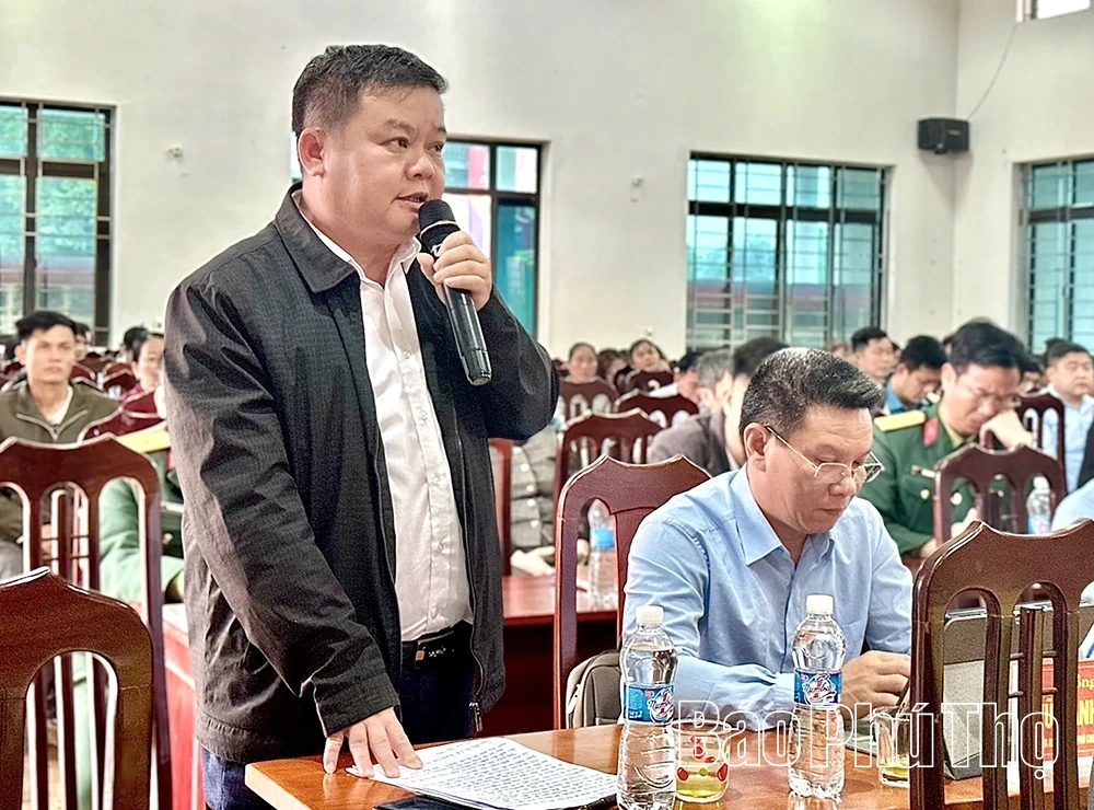 Các ứng cử viên đại biểu HĐND tỉnh khoá XX tiếp xúc cử tri tại các xã thuộc Đơn vị bầu cử số 16