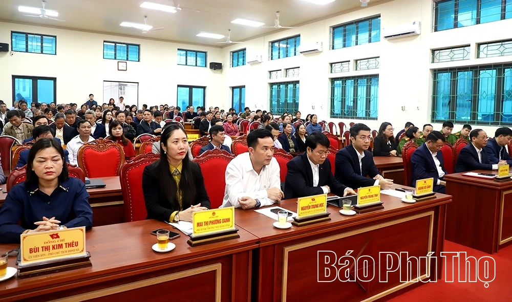 Các ứng cử viên đại biểu HĐND tỉnh tiếp xúc cử tri các xã: Quảng Yên, Thanh Ba