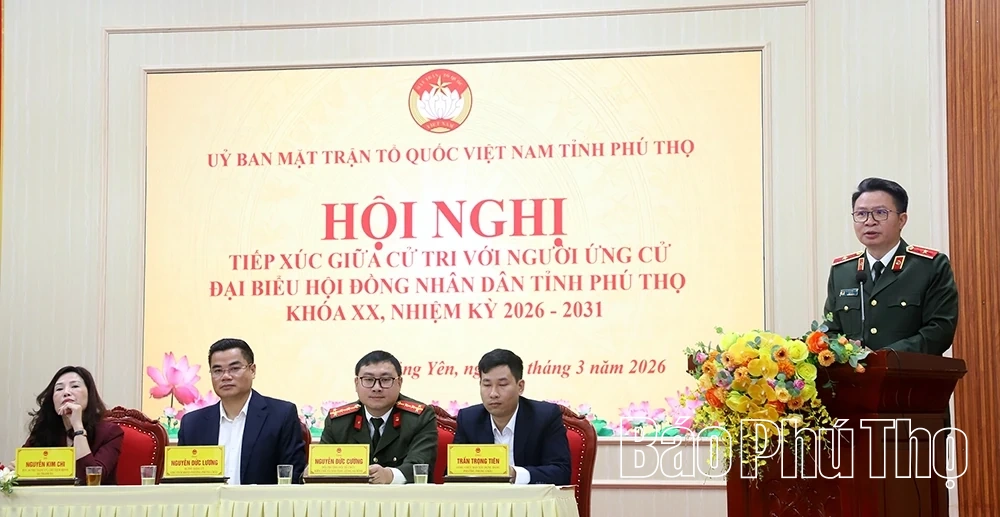 Các ứng cử viên đại biểu HĐND tỉnh tiếp xúc cử tri các xã: Quảng Yên, Thanh Ba