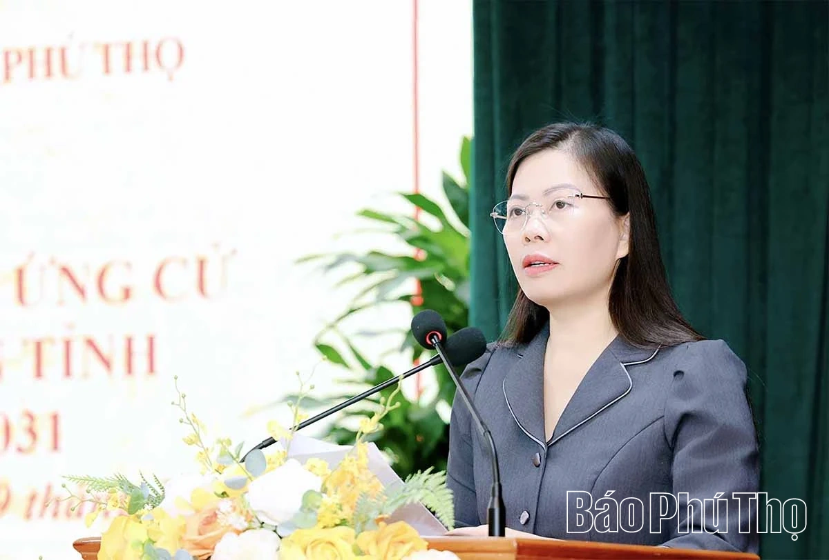 Ứng cử viên đại biểu HĐND tỉnh tiếp xúc cử tri tại Đơn vị bầu cử số 1