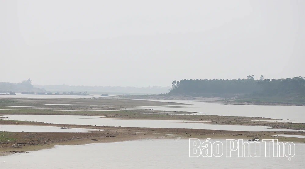 Sông Hồng trơ đáy, vận tải gặp khó khăn