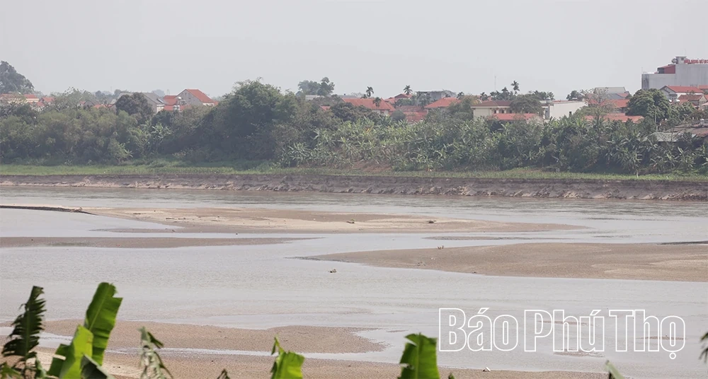 Sông Hồng trơ đáy, vận tải gặp khó khăn
