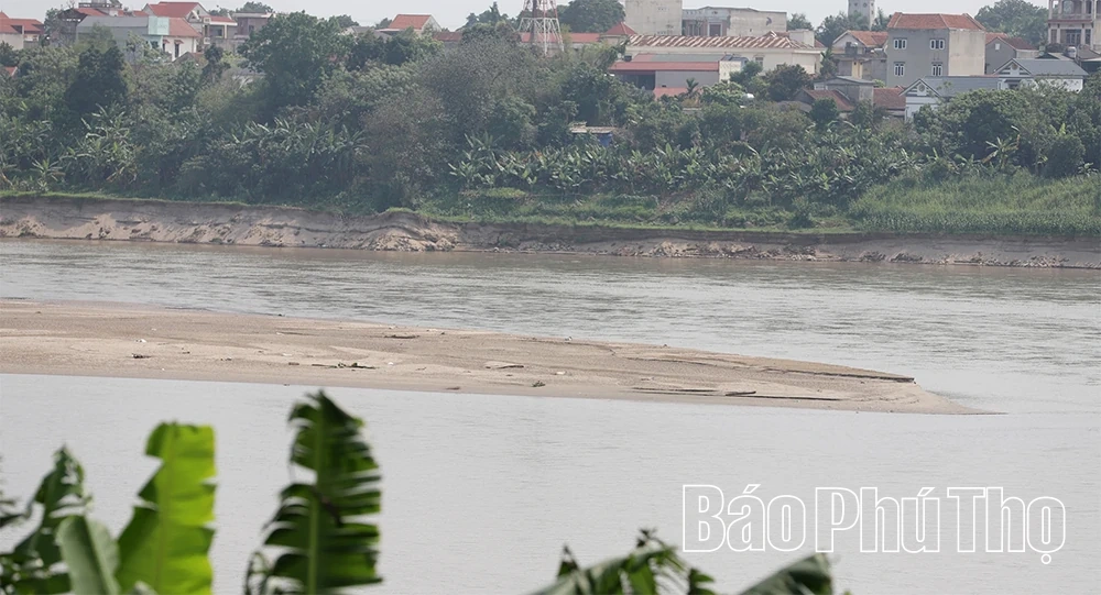 Sông Hồng trơ đáy, vận tải gặp khó khăn