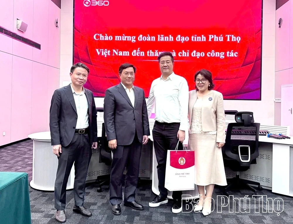 Phu Tho Promotes Cooperation with 360 Security Technology Group (China)