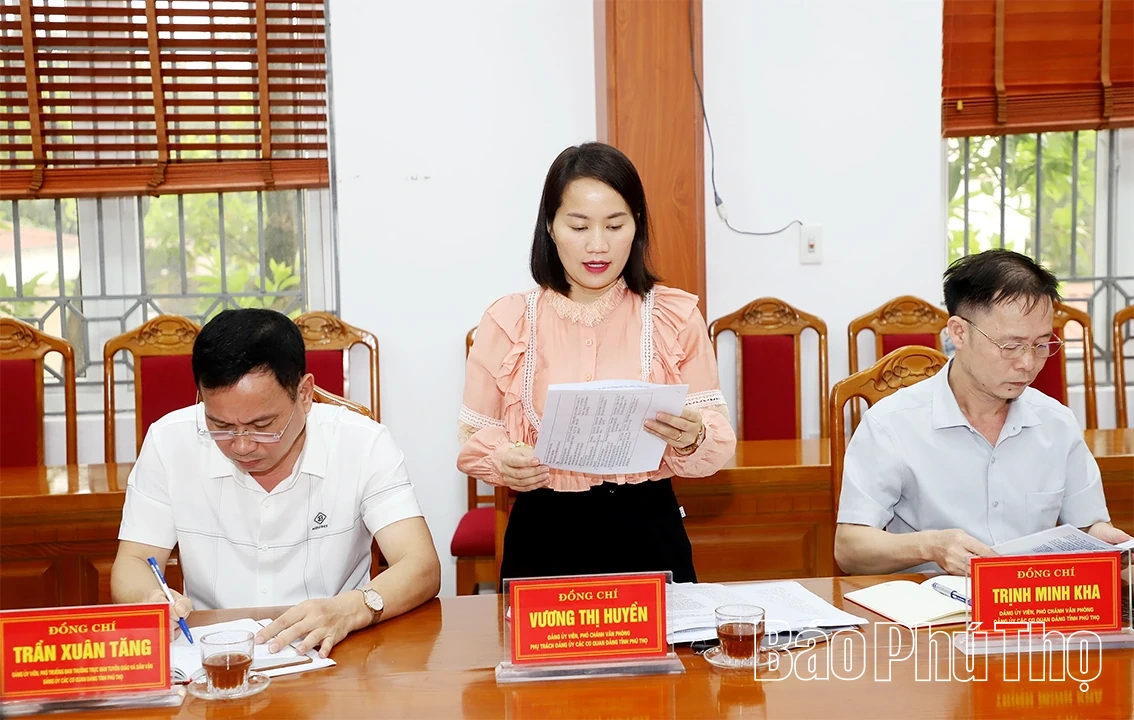 Quyết tâm tiên phong chuyển đổi số trong hoạt động Đảng bộ các cơ quan Đảng tỉnh