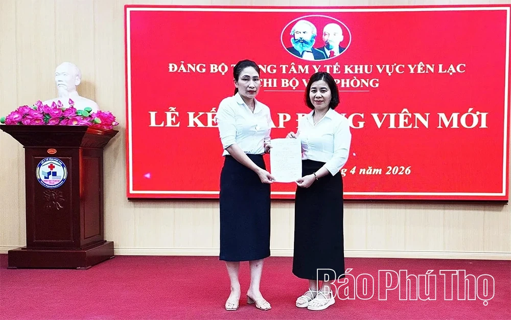 Yên Lạc chú trọng tạo nguồn, phát triển đảng viên mới