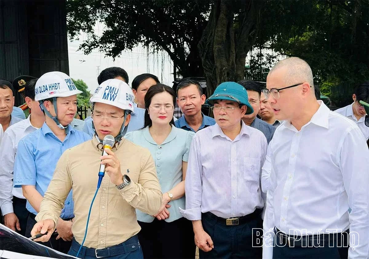 Provincial Party Secretary Pham Dai Duong Inspects Progress of National Highway 2 Renovation and Expansion Project (Vinh Yen - Viet Tri Section)