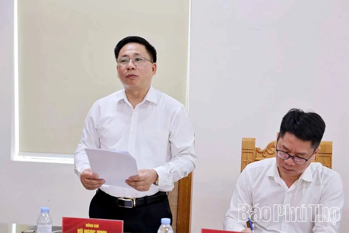 Thông qua dự thảo báo cáo kết quả giám sát đối với Ban Thường vụ Đảng ủy xã Bình Xuyên