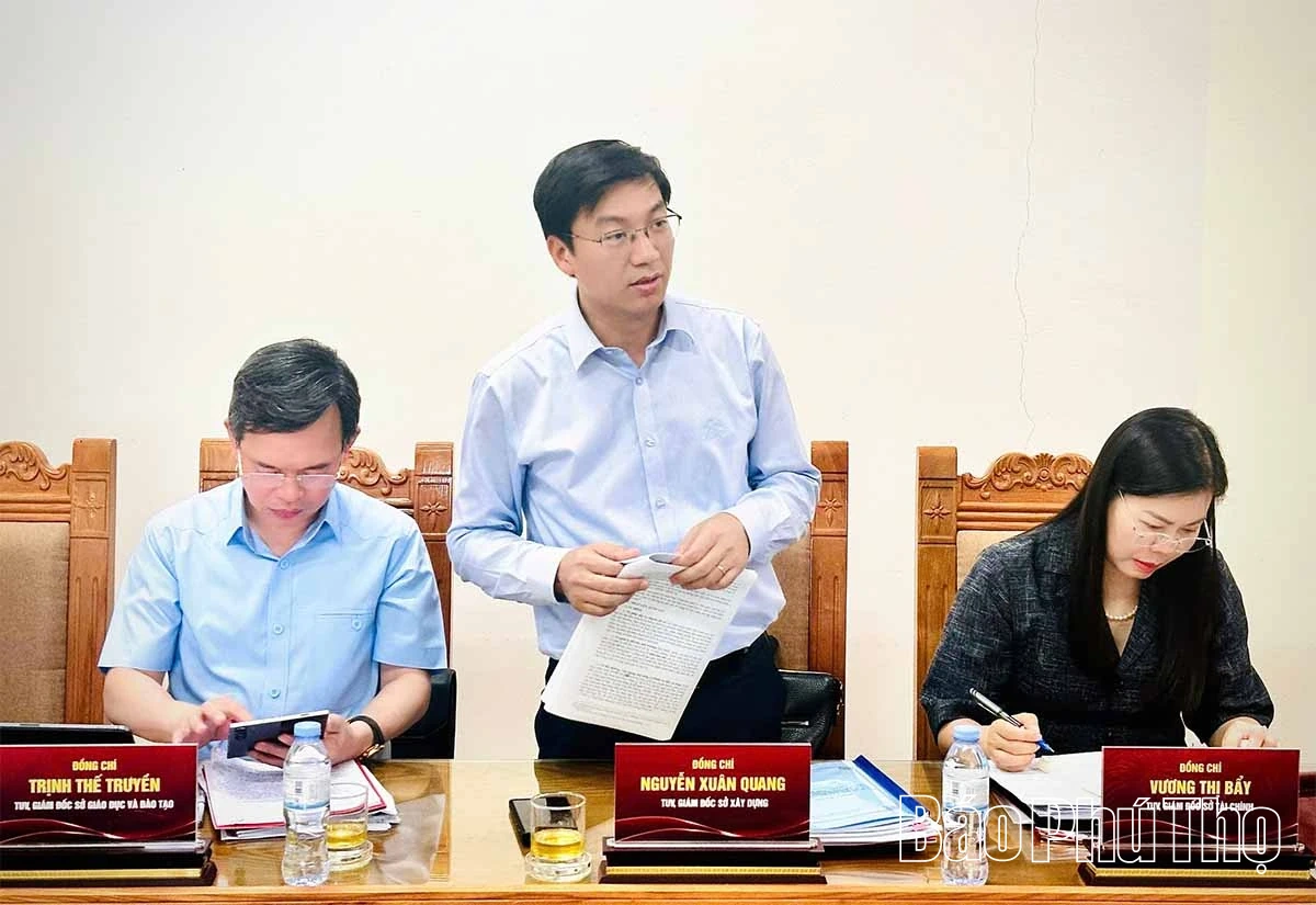 Thông qua dự thảo báo cáo kết quả giám sát đối với Ban Thường vụ Đảng ủy xã Bình Xuyên
