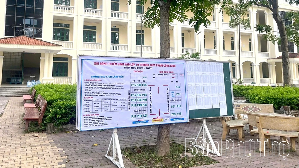 Công an xã Nguyệt Đức bảo đảm an ninh, an toàn trước kỳ thi tuyển sinh vào lớp 10