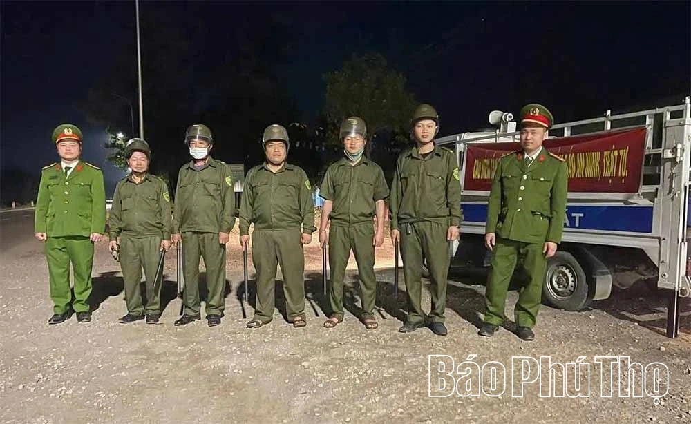 Công an xã Cao Dương bám địa bàn giữ an ninh trật tự