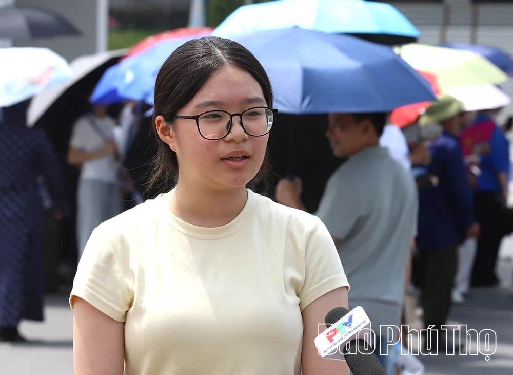 Hội đồng coi thi THPT Chuyên Hùng Vương: 1.401 thí sinh hoàn thành bài thi môn chuyên
