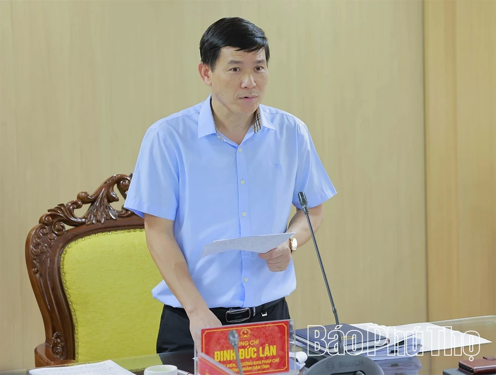 Thẩm tra một số nội dung trình tại Kỳ họp thứ Ba, HĐND tỉnh