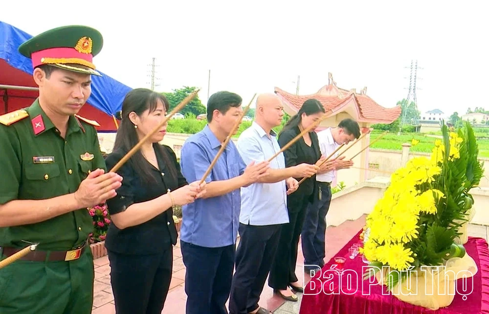 Bình Phú tổ chức lễ đón, truy điệu và an táng hài cốt liệt sĩ Nguyễn Đình Viễn