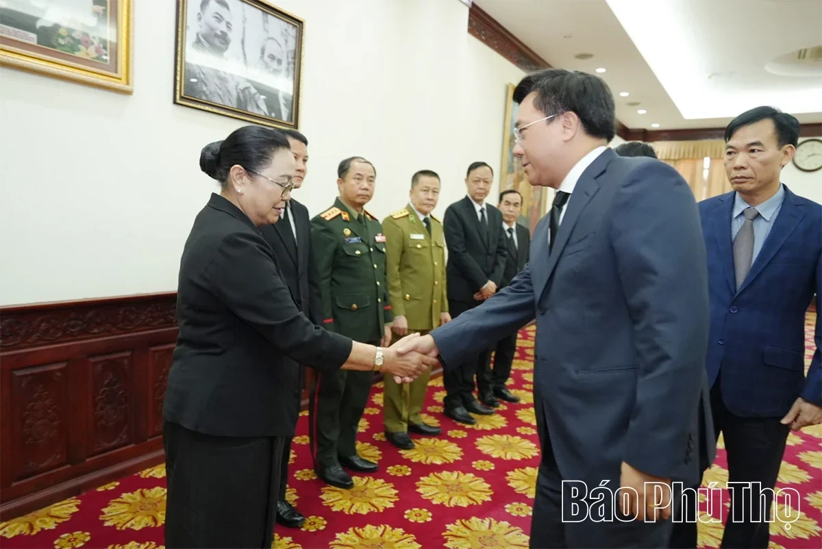 Phu Tho Provincial Leaders Pay Respects to President of the Lao National Assembly