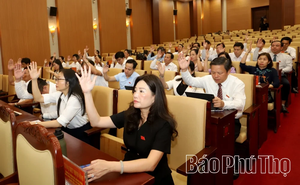HĐND tỉnh Phú Thọ khóa XX thông qua 9 nghị quyết chuyên đề và bế mạc Kỳ họp thứ Tư