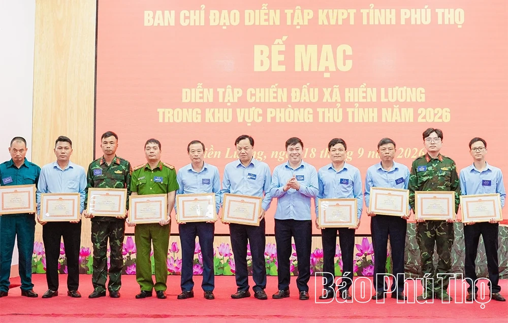 Diễn tập tác chiến xã Hiền Lương năm 2026
