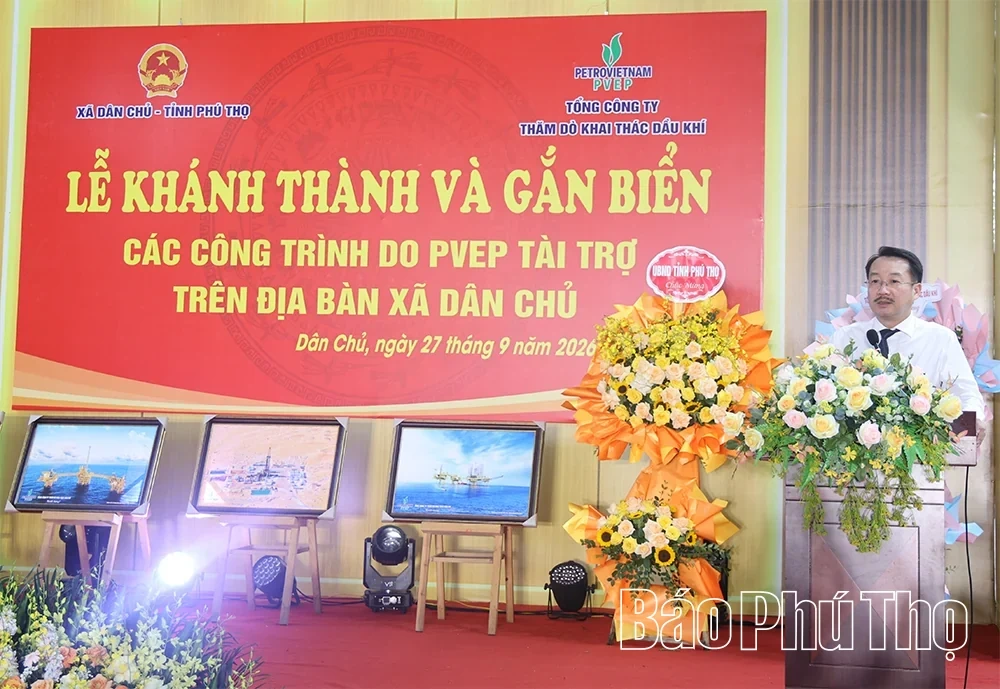 Inauguration of 4 PVEP-Sponsored Projects in Dan Chu Commune