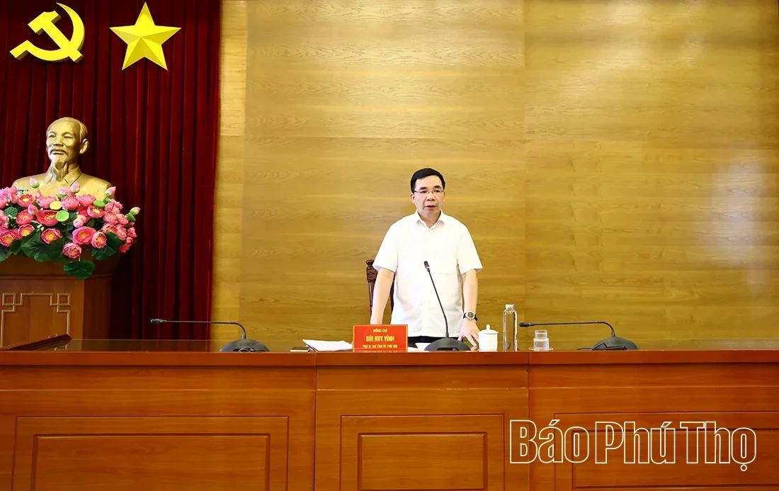 Deputy Secretary of the Provincial Party Committee Bui Huy Vinh: Decisively Accelerate Progress on Key Projects in the Vinh Phuc Area