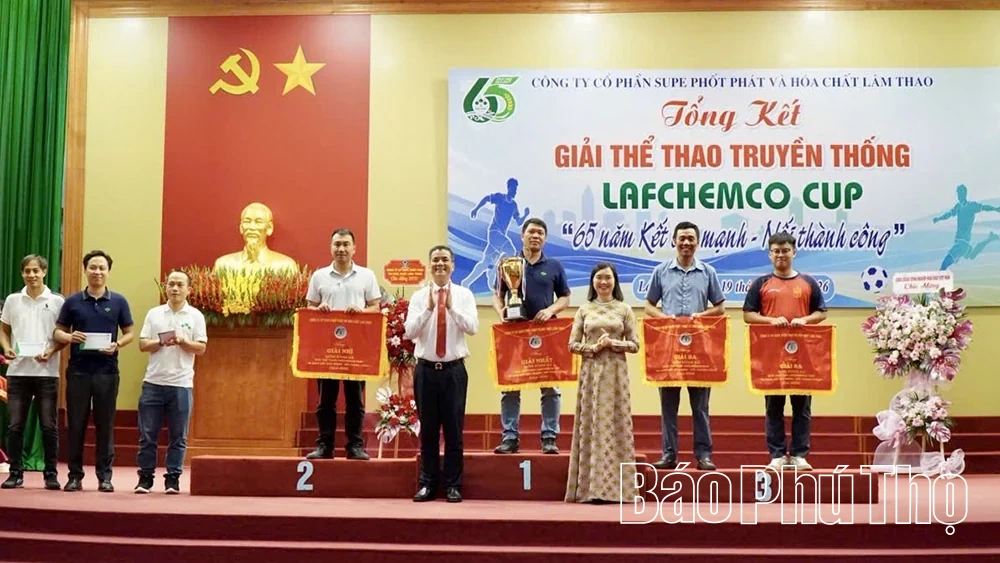 Trao giải cuộc thi Ngày hội Sáng tạo xanh và tổng kết Giải thể thao truyền thống LAFCHEMCO CUP năm 2026