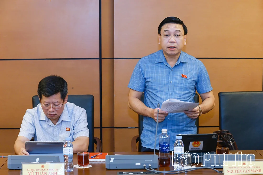 Đại biểu Quốc hội tỉnh Phú Thọ góp ý nhiều dự thảo Luật tại Kỳ họp thứ Hai, Quốc hội khóa XVI