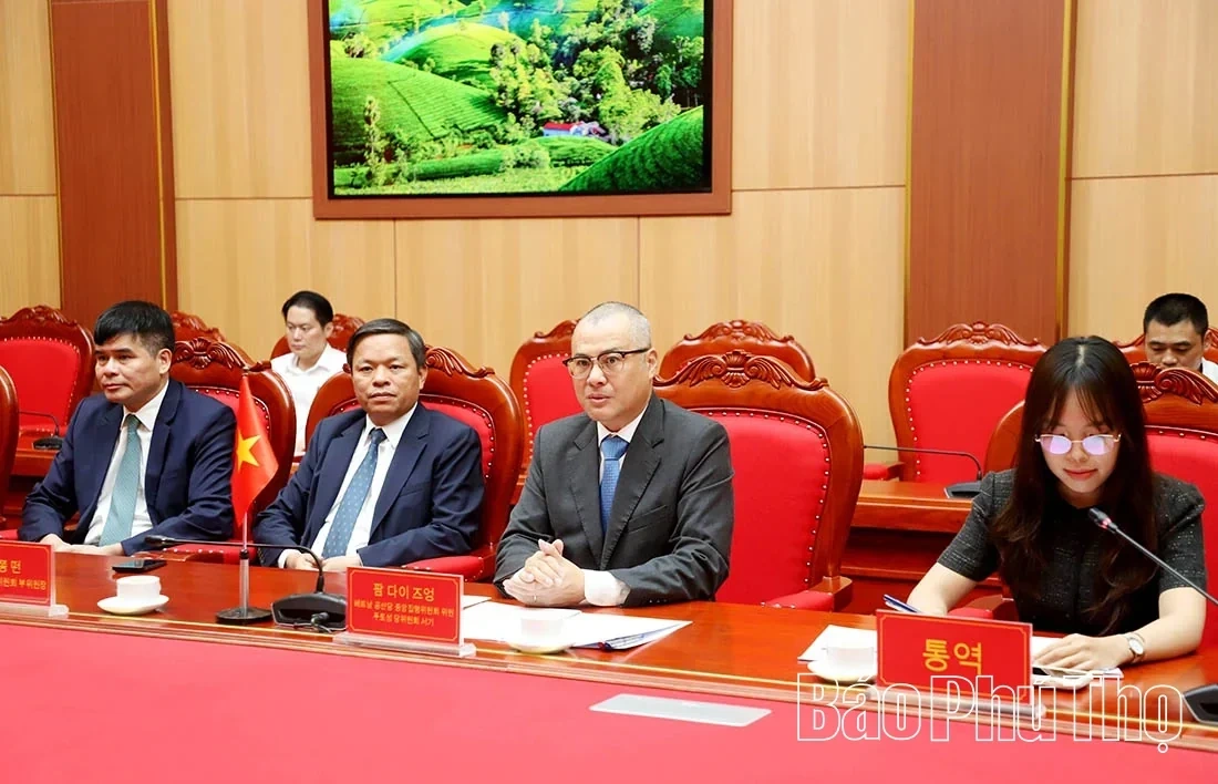 Phu Tho Province and Chungcheongbuk Province (South Korea): Elevating Friendly Cooperation, Opening a Comprehensive and Sustainable Development Cycle