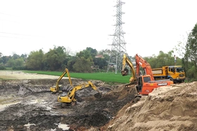 Đảm bảo tiến độ thi công đường Trường Chinh
