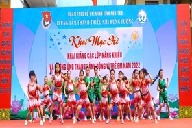 Khai giảng các lớp năng khiếu và hưởng ứng Tháng hành động vì trẻ em