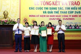 Tổng kết và trao giải các cuộc thi sáng tác, tìm hiểu về Công ty, giải thể thao Cúp 24/6