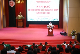 Khai mạc hội đồng chấm thi tuyển sinh vào lớp 10 THPT năm học 2022-2023