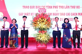 Trao Giải Báo chí tỉnh Phú Thọ lần thứ XII