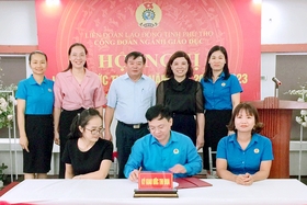 Công đoàn ngành Giáo dục: Phát động, ký giao ước thi đua năm học 2022 - 2023