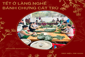 Tet in Cat Tru Banh chung village