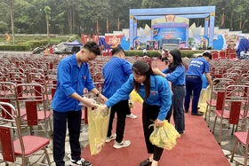 Trên 3.560 lượt thanh niên tình nguyện tham gia phục vụ Lễ hội Đền Hùng năm 2024