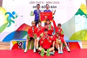 Bóng bàn Phú Thọ xếp Nhì toàn đoàn tại HKPĐ toàn quốc lần thứ X