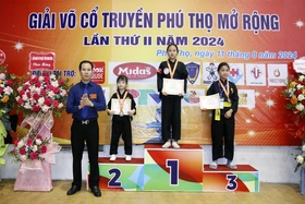 Hơn 1.000 VĐV tham dự Giải Võ cổ truyền Phú Thọ mở rộng lần thứ II