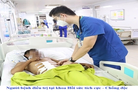 Cứu sống người bệnh vết thương thấu bụng do ngã vào thanh sắt