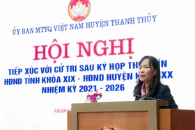 Đại biểu HĐND tỉnh tiếp xúc cử tri tại huyện Thanh Thuỷ
