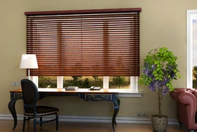 Rèm sáo gỗ chống nắng cửa sổ nâng tầm không gian