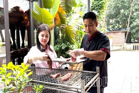 Bò tái kiến đốt - đặc sản lạ lùng của núi rừng Tam Đảo