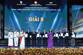 Báo và Phát thanh, truyền hình Phú Thọ đoạt giải B Giải Báo chí toàn quốc phòng, chống tham nhũng, lãng phí, tiêu cực lần thứ V
