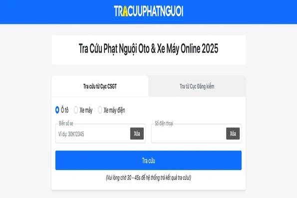 Tra cứu phạt nguội ô tô: Nhanh chóng, chính xác với TraCuuPhatNguoi.mobi