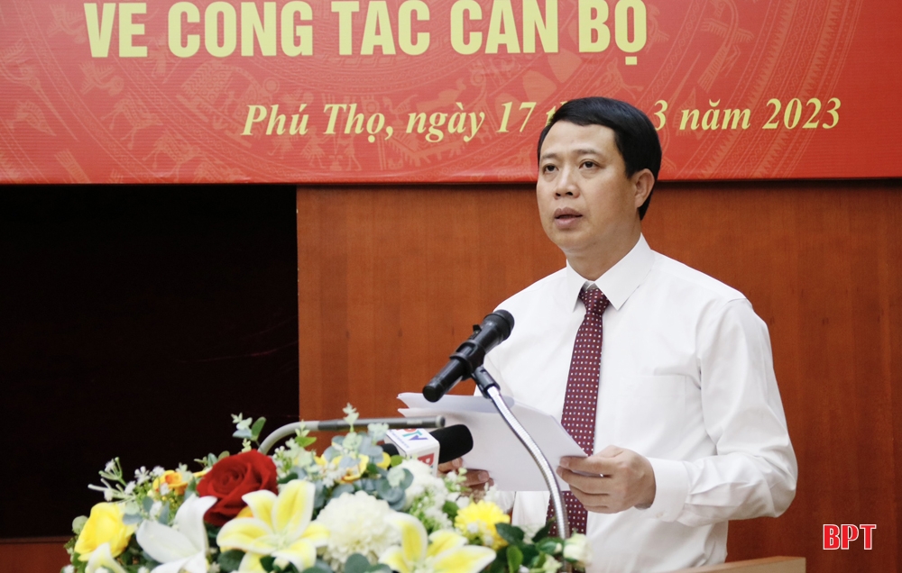 Tỉnh uỷ Phú Thọ công bố các Quyết định về công tác cán bộ