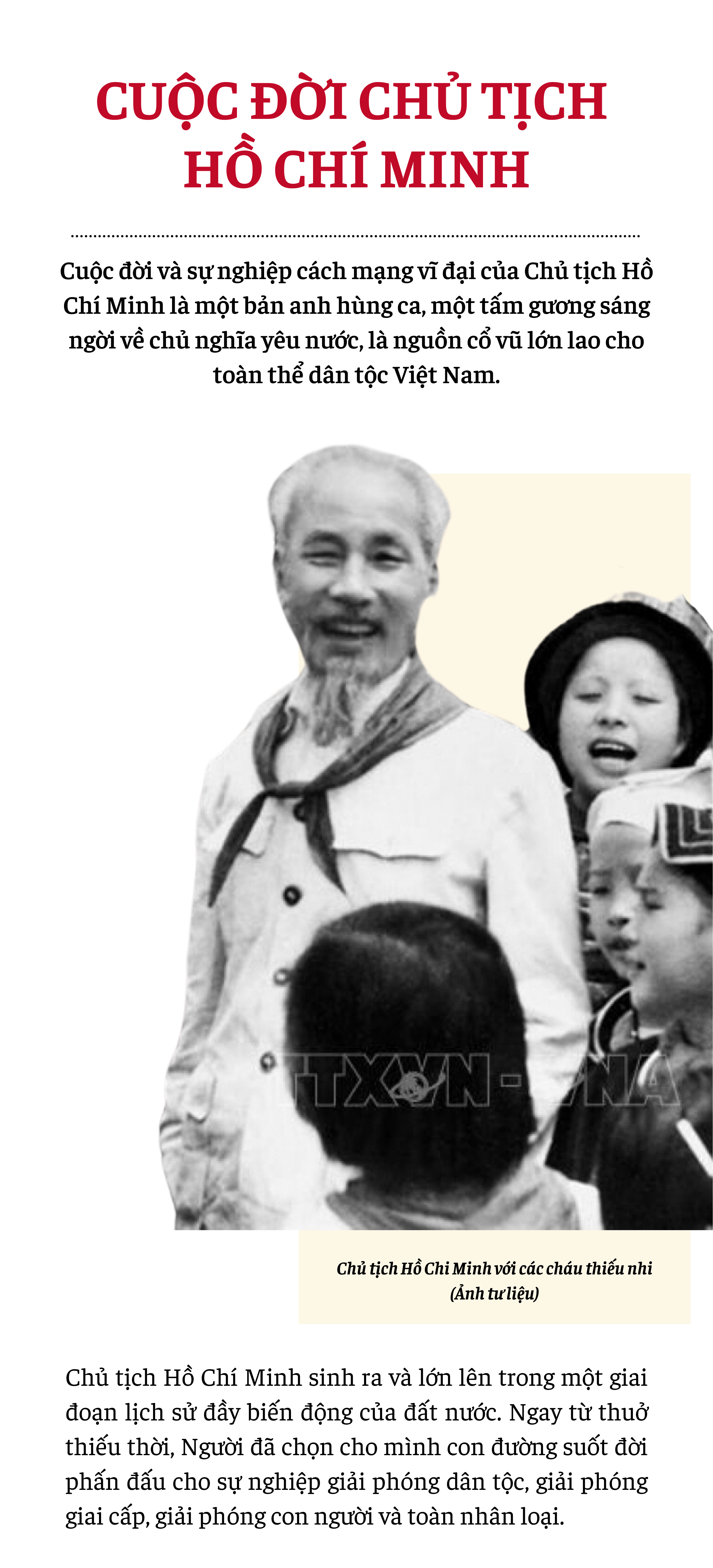 Cuộc đời Chủ tịch Hồ Chí Minh